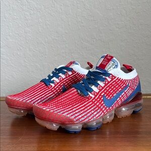 Nike Women's Vibrant Red and Blue Athletic Shoes